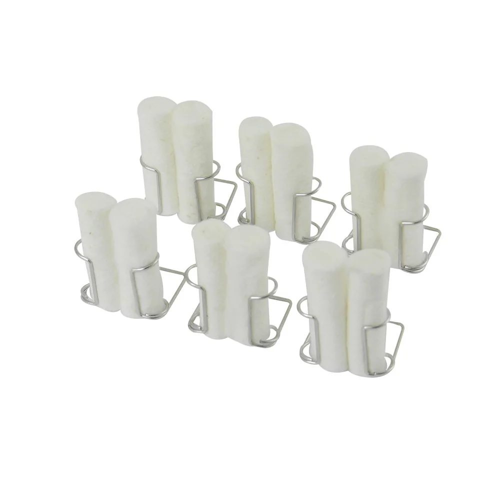thumbnail image 2 of Dental Round Cotton Roll Holder With Embedded Placement Pins – Yellow Dispenser 2 of 4