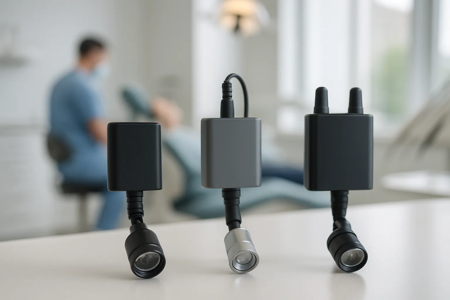 Comparison of dental loupe headlight battery modules