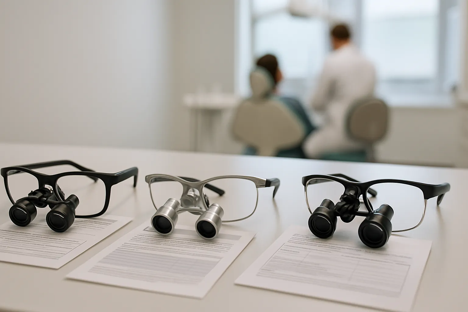 Comparison of dental loupes with warranty cards